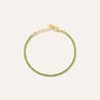 Bracciale Tennis Romantic Shine Metallo Dorato Cristallo