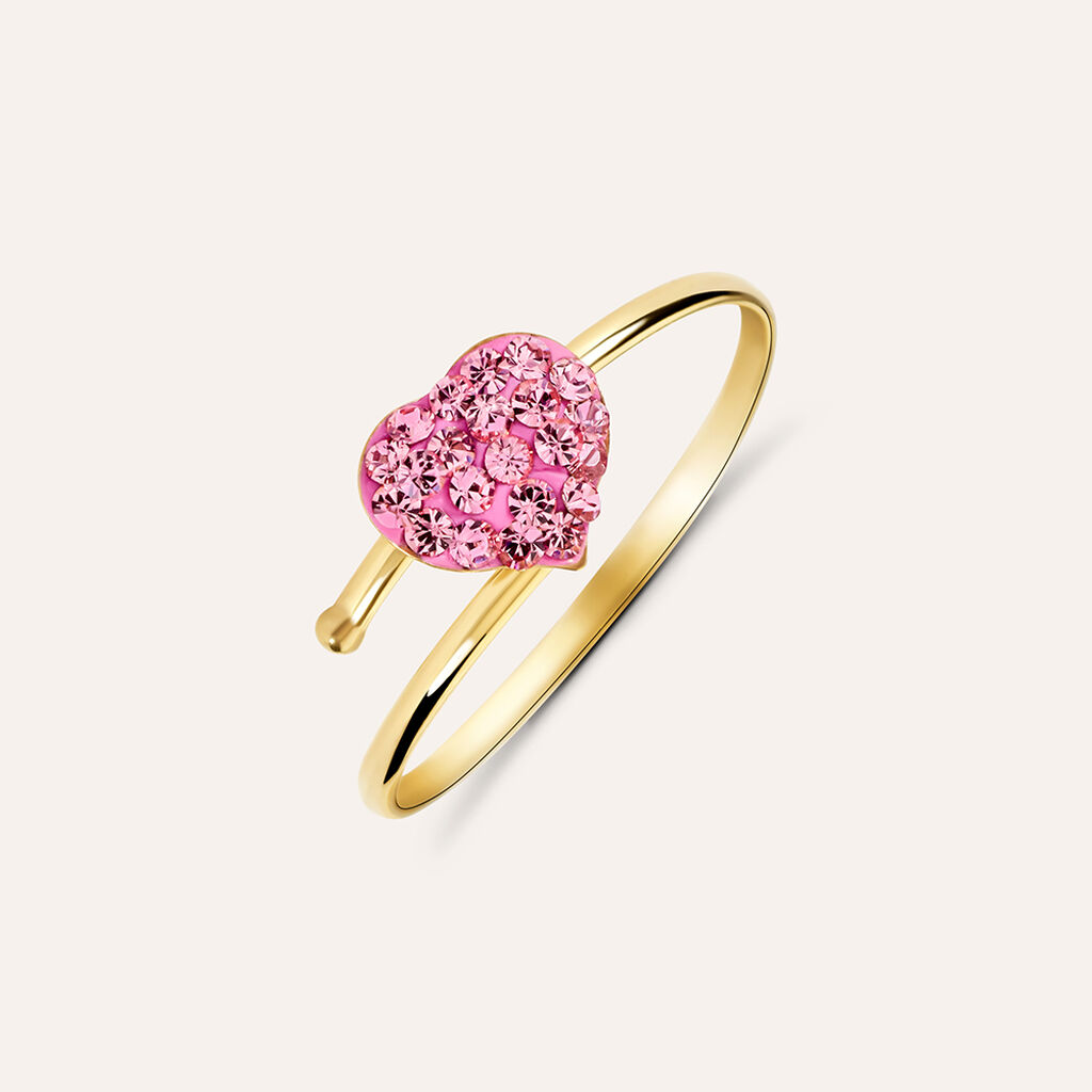 Anello Fantasia Mon Petit Oro Giallo Cristallo