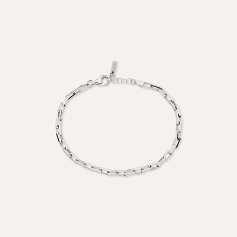 Bracciale Catena Gentleman Argento Rodiato - Bracciali Uomo | Stroili