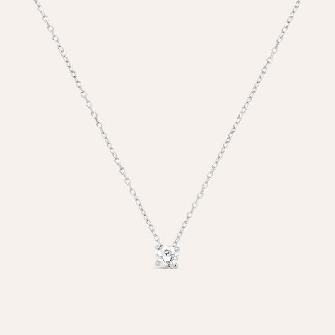 Collana Punto Luce Diamade Oro Bianco Diamante Lab-Grown - Collane Punto Luce Donna | Stroili