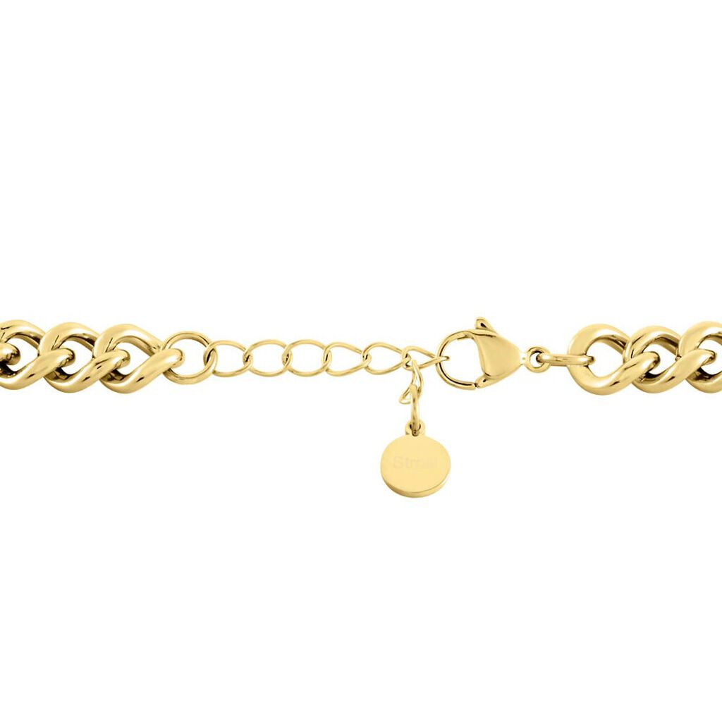 Bracciale Lady Message Acciaio Dorato Spirituality e Cristalli - Bracciali Donna | Stroili