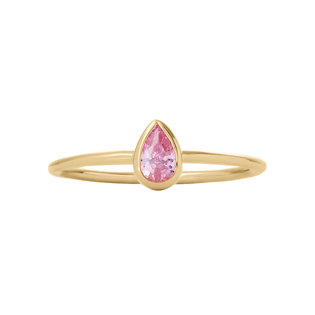 Anello Solitario Golden Dream Placcato Oro Giallo Cristallo - Anelli con Pietre Donna | Stroili