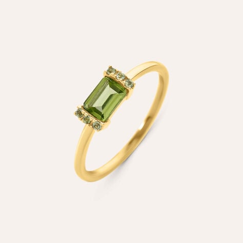 Anello Solitario Am&eacute;lie Oro Giallo Peridoto - Anelli con Pietre Donna | Stroili