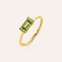 Anello Solitario Am&eacute;lie Oro Giallo Peridoto