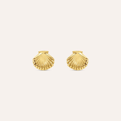 Orecchini In Oro Giallo 9ct A Forma Di Wishbone, Confezione Regalo - 3