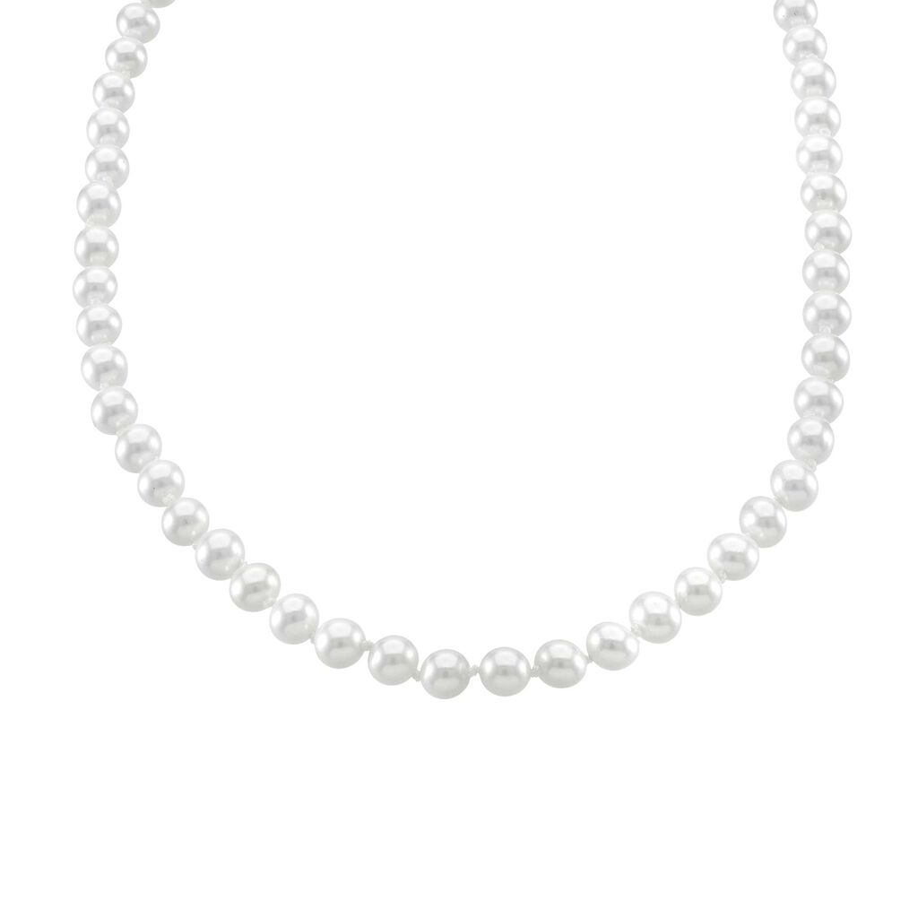 Collana Silver Pearls Argento Rodiato Perla sintentica