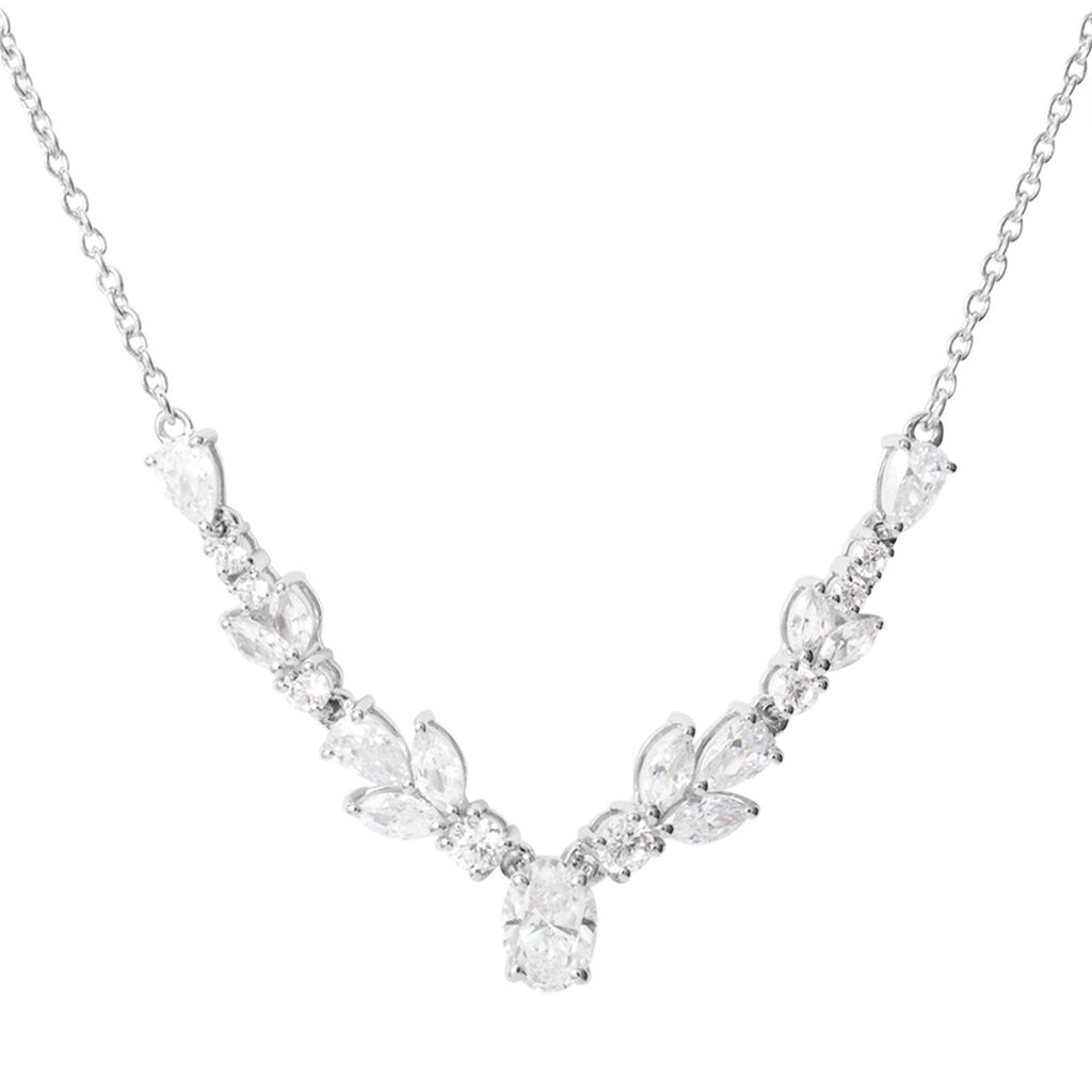 Collana Silver Elegance Argento Rodiato Cubic Zirconia - Collane Donna | Stroili