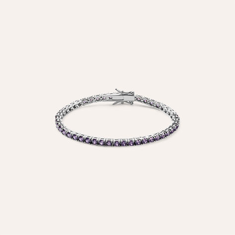 Bracciale Tennis Silver Rainbow Argento Rodiato Cubic Zirconia - Bracciali Tennis Donna | Stroili