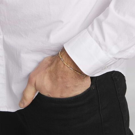 Bracciale Catena L'homme Or Oro Bicolore - Bracciali Uomo | Stroili