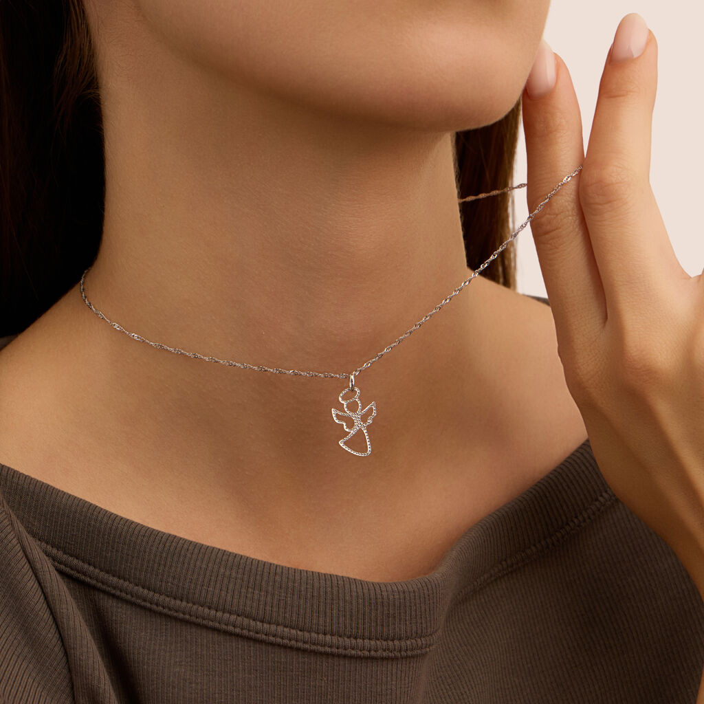 Pendente Poème Oro Bianco