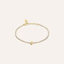 Bracciale Tennis Aura Acciaio Dorato Cubic Zirconia