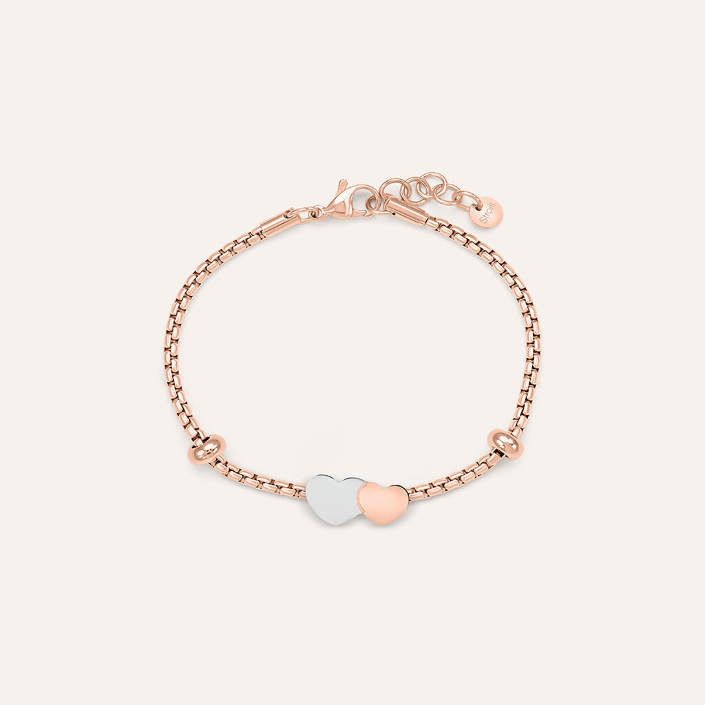 Charm Essential Code Acciaio Bicolore Bianco / Rosa - Gioielli Donna | Stroili