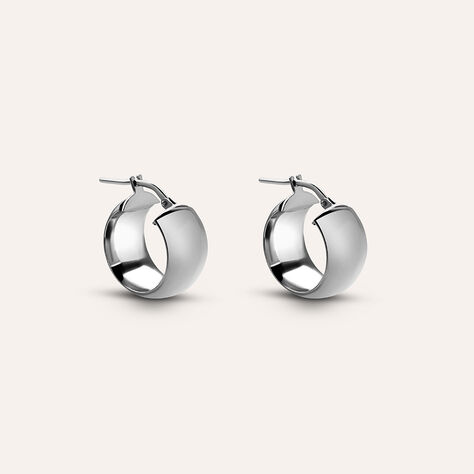 Orecchini A Cerchio Silver Collection Argento Rodiato - Orecchini a Cerchio Donna | Stroili