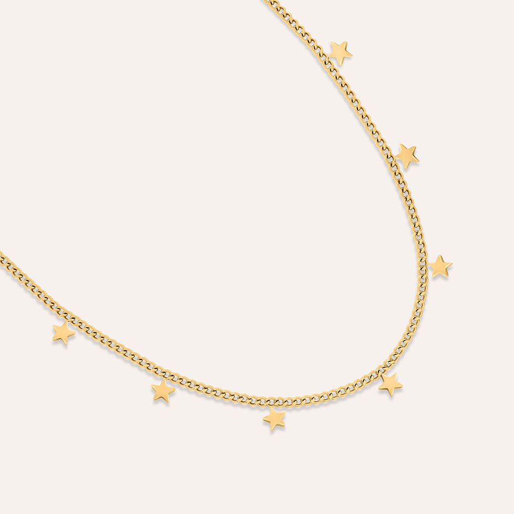 Collana Radiance Acciaio Dorato