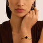 Bracciale Catena Radiance Acciaio Dorato Cristallo
