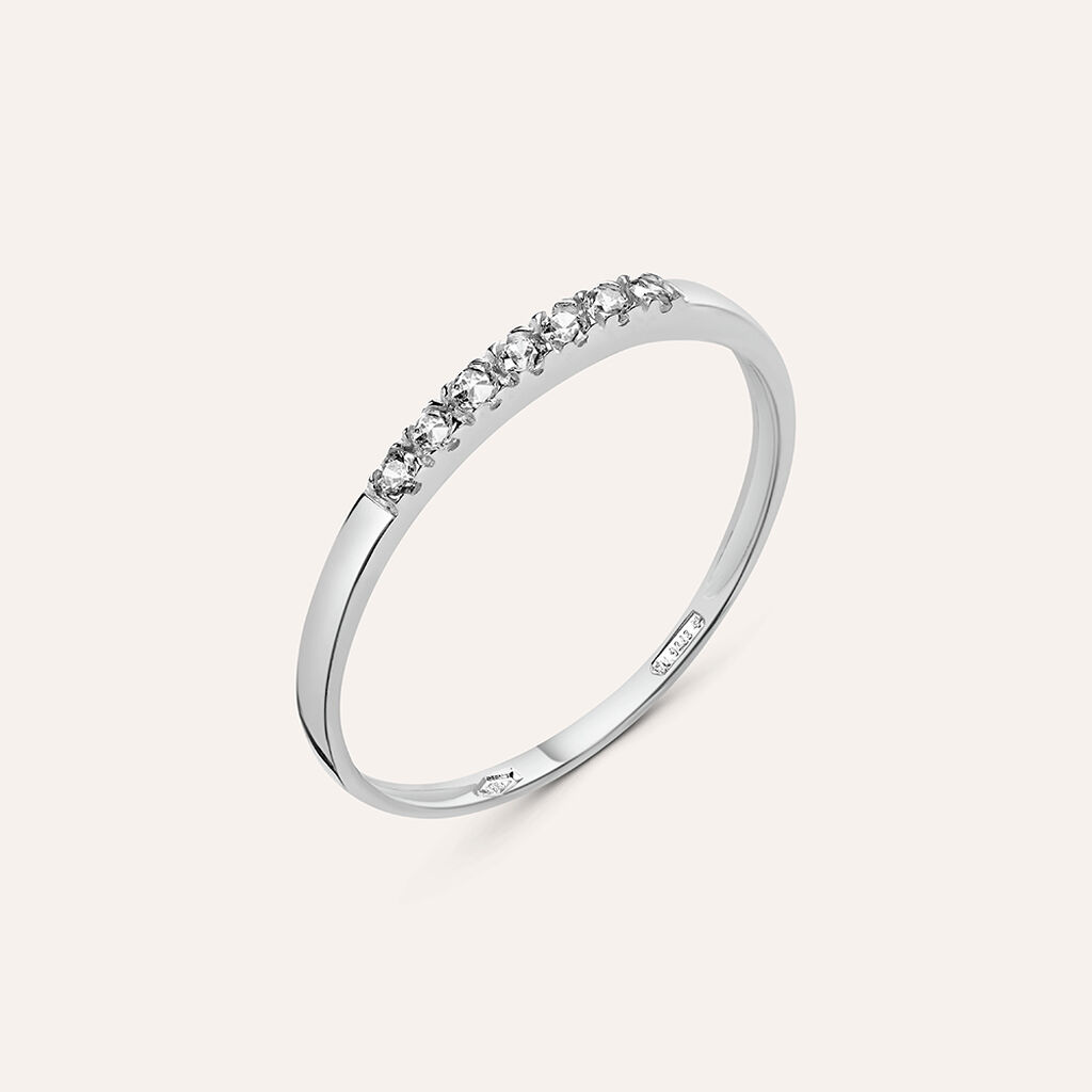 Anello Riviere Claire Oro Bianco Cubic Zirconia