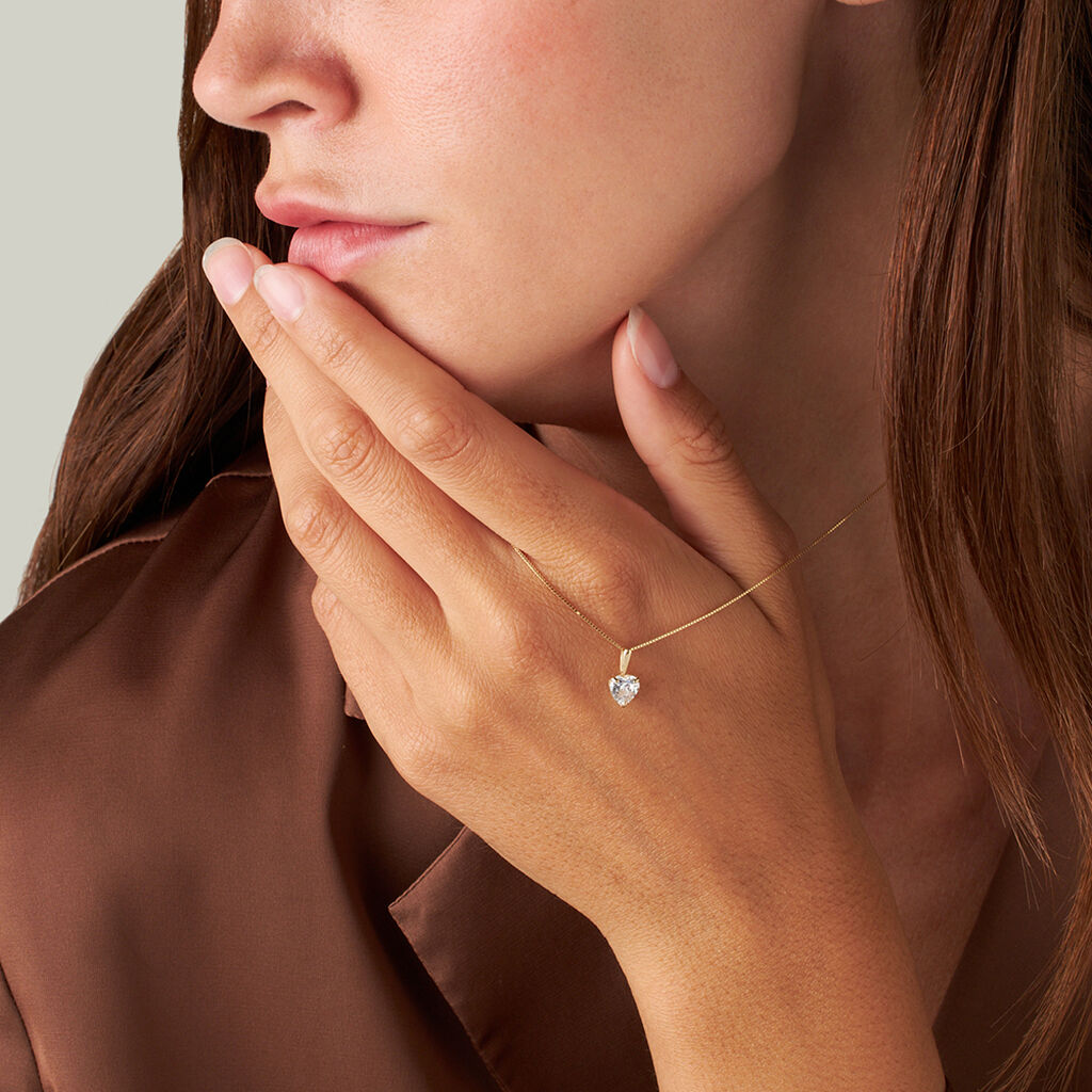 Pendente Punto Luce Poème Oro Giallo Cubic Zirconia - Ciondoli Donna | Stroili