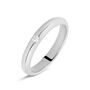 Fede Classica Leggera 3.2 mm Oro Bianco Diamante