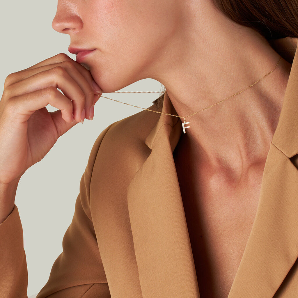Pendente Poème Oro Giallo Cubic Zirconia - Ciondoli Donna | Stroili