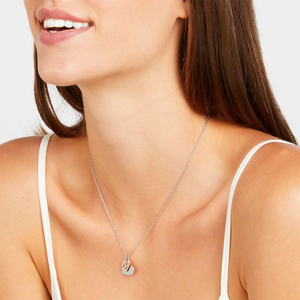 Collana Lady Chic Acciaio Bicolore Bianco / Rosa - Collane Donna | Stroili