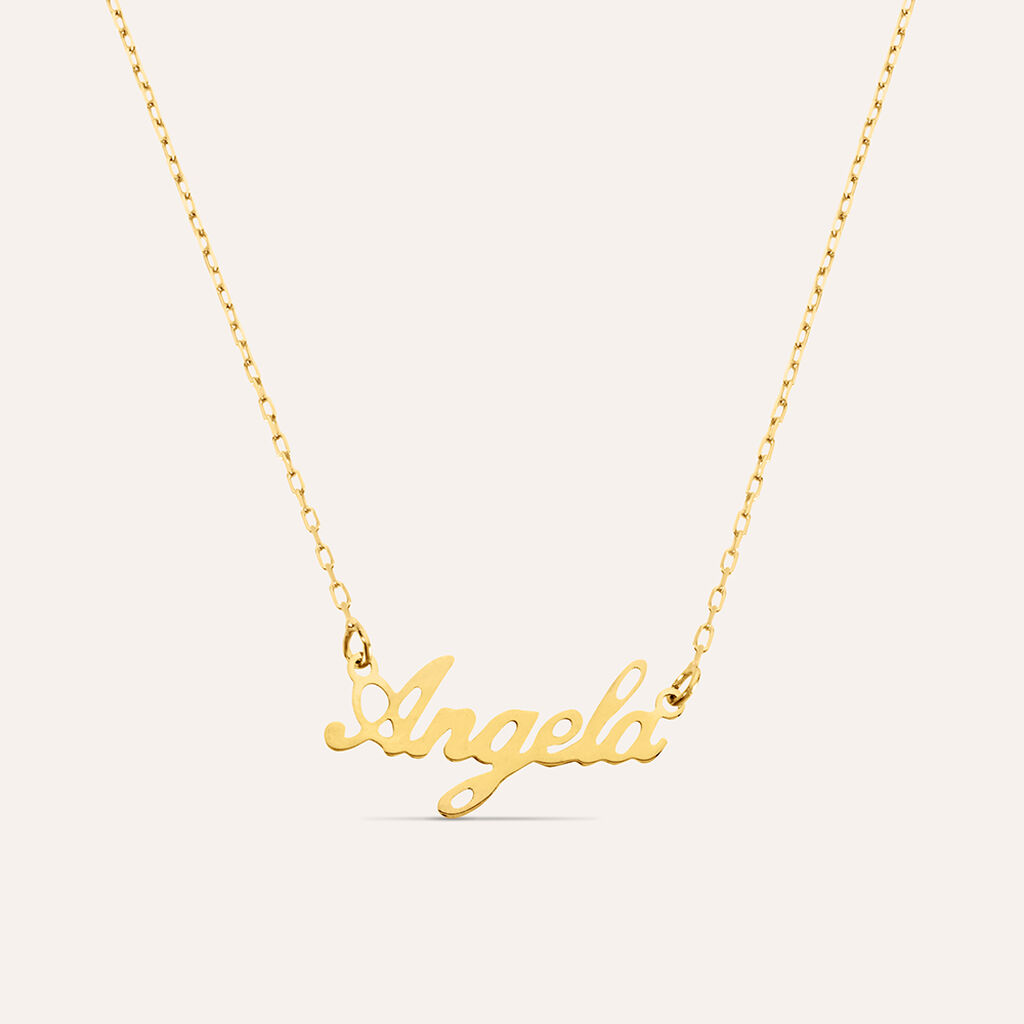 Collana Angela Gold Names Oro Giallo
