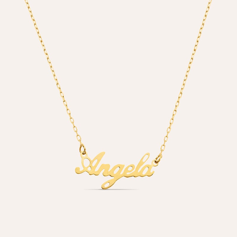 Collana Angela Gold Names Oro Giallo - Collane Unisex | Stroili
