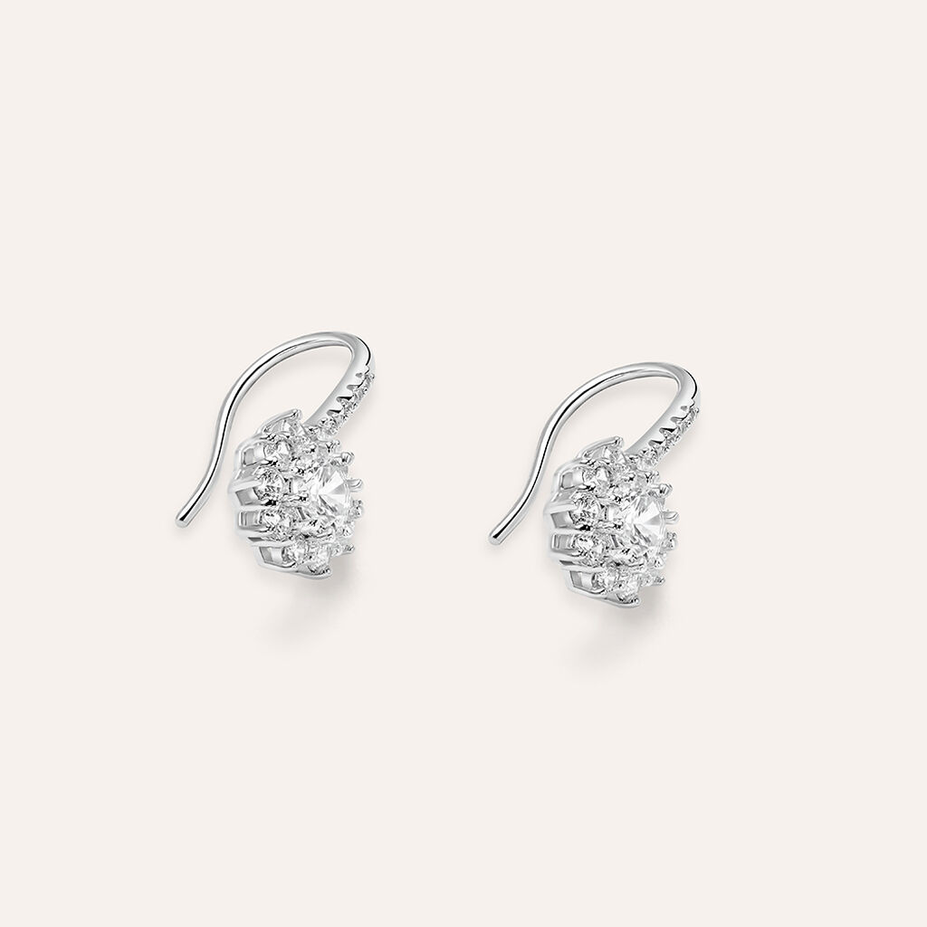 Orecchini Pendenti Silver Elegance Argento Bianco Cubic Zirconia - Orecchini Pendenti Donna | Stroili