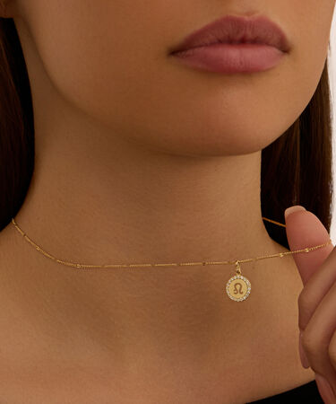 Pendente Po&egrave;me Oro Giallo Cubic Zirconia