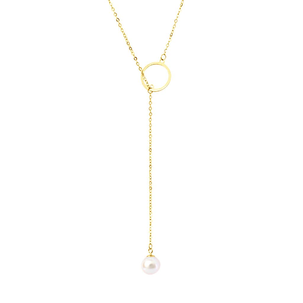 Collana Gabrielle Oro Giallo Perla D'Acqua Dolce - Collane Donna | Stroili