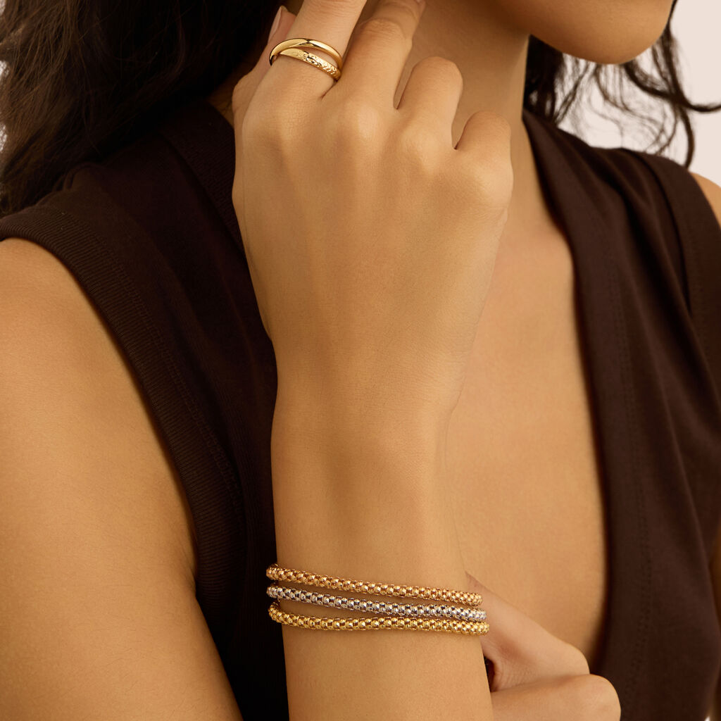 Bracciale Catena Golden Lover Oro Tricolore