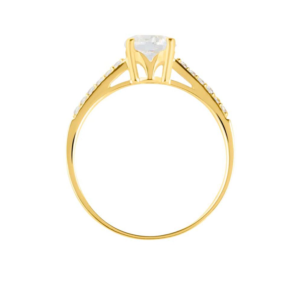 Anello Solitario Claire Oro Giallo Cubic Zirconia - Anelli con Pietre Donna | Stroili
