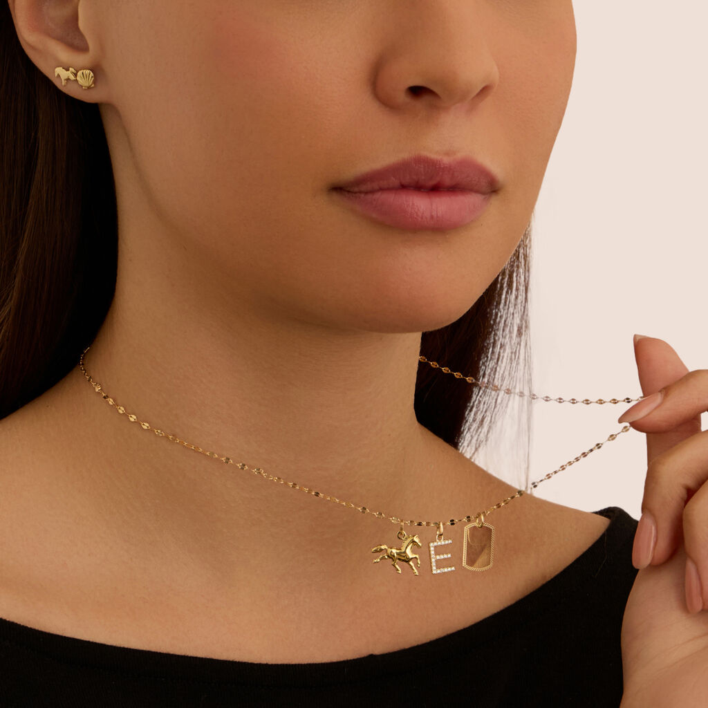 Orecchini Lobo Bon Ton Oro Giallo