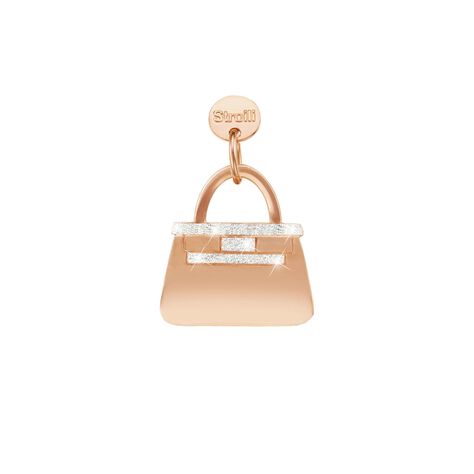 Charm in argento bicolore e glitter - Charms Donna | Stroili