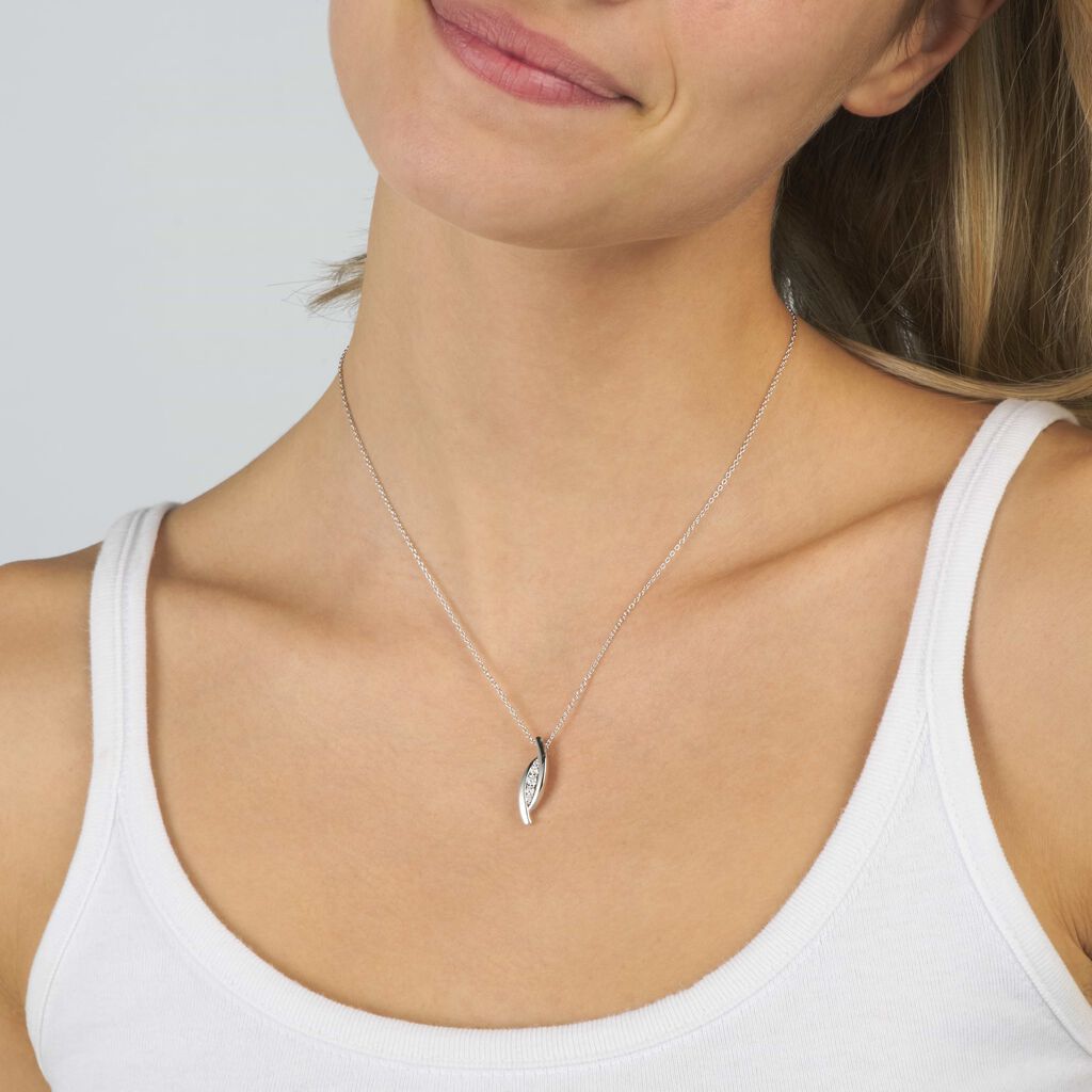 Collana Silver Shine Argento Rodiato Cubic Zirconia - Collane Donna | Stroili
