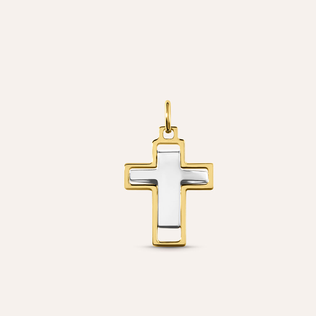 Pendente L'homme Or Oro Bicolore Giallo / Bianco - Ciondoli Uomo | Stroili