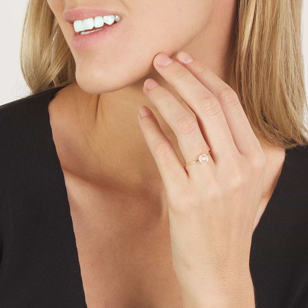 Anello Solitario Amélie Oro Giallo Quarzo - Anelli con Pietre Donna | Stroili