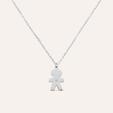 Collana Sunrise Acciaio Cristallo - Collane Donna | Stroili