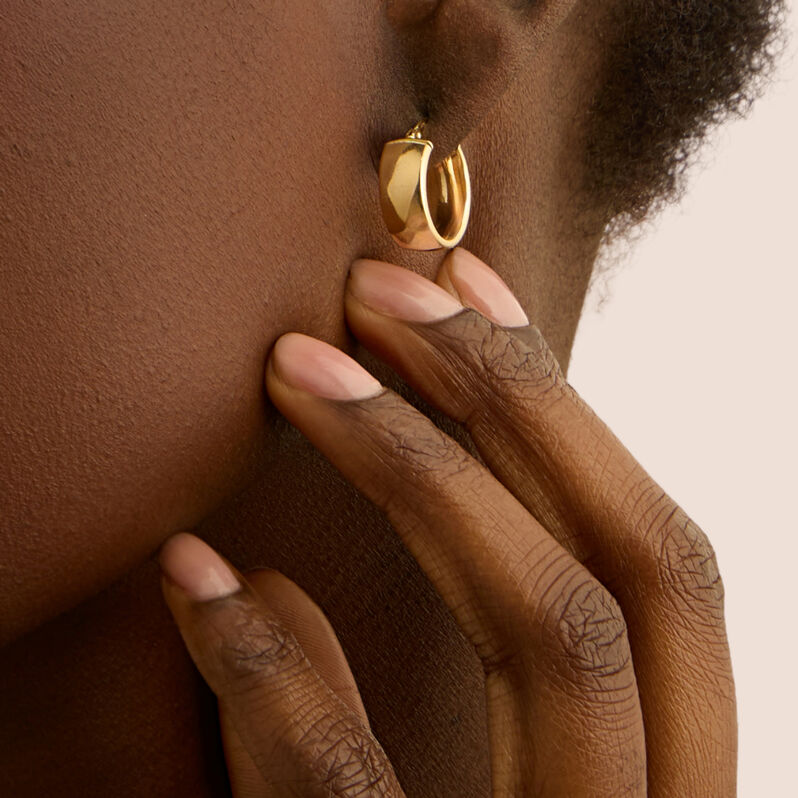 Orecchini A Cerchio Toujours Oro Giallo - Orecchini a Cerchio Donna | Stroili