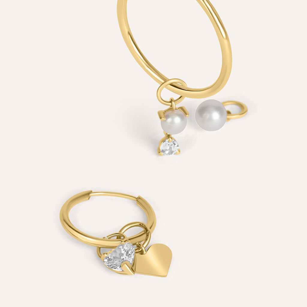 Charm Toujours Oro Giallo Cubic Zirconia - Orecchini Componibili Donna | Stroili