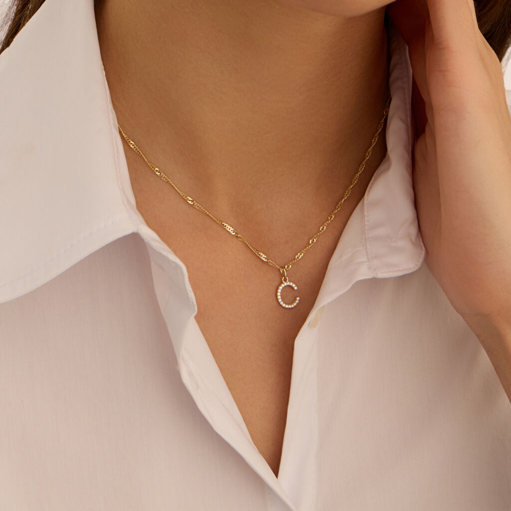 Pendente Poème Oro Giallo Cubic Zirconia