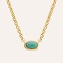 Collana Radiance Acciaio Dorato Avventurina