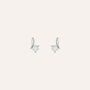 Orecchini Lobo Silver Elegance Argento Rodiato Cubic Zirconia