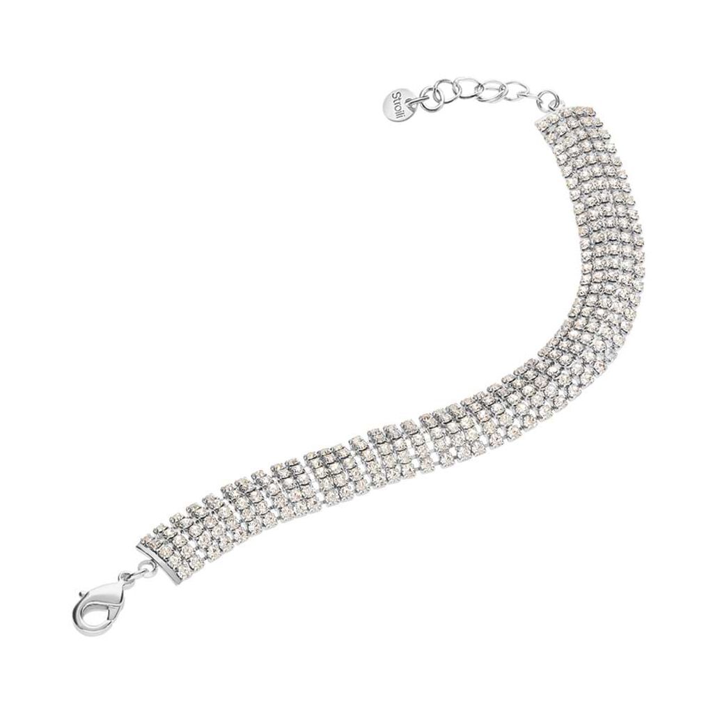 Bracciale Tennis Romantic Shine Metallo Cristallo - Bracciali Tennis Donna | Stroili