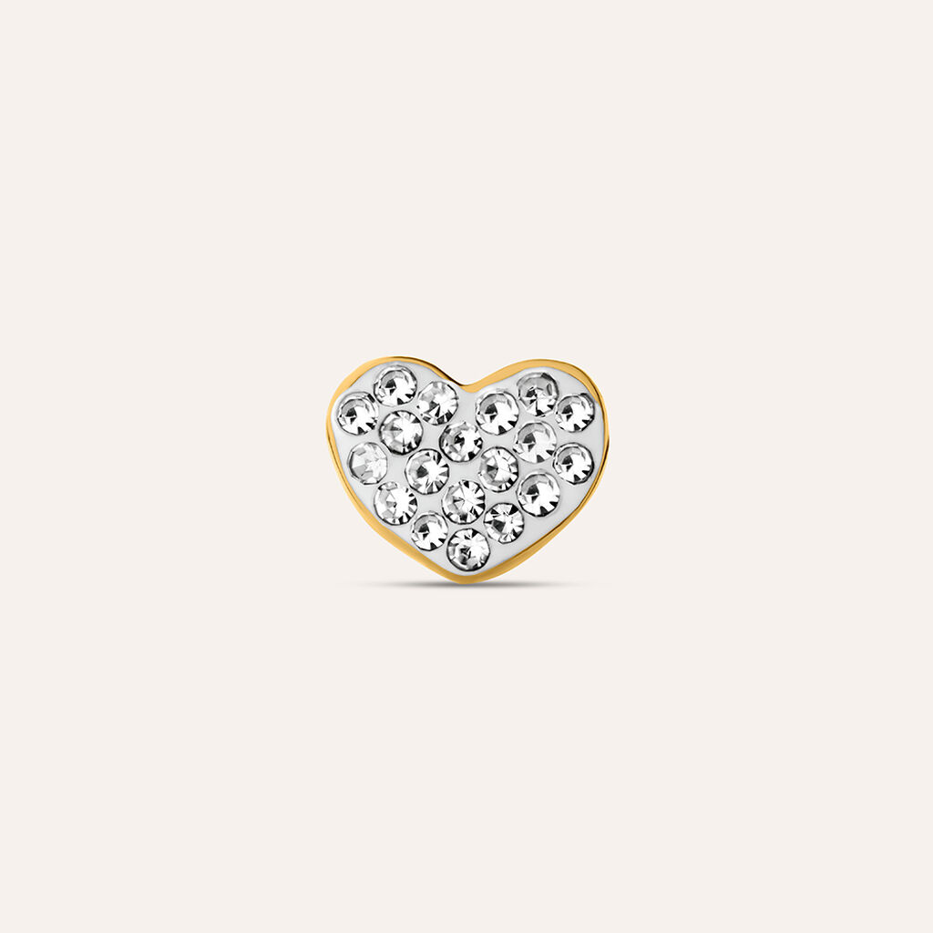 Bead Essential Code Acciaio Dorato Cristallo - Beads Donna | Stroili