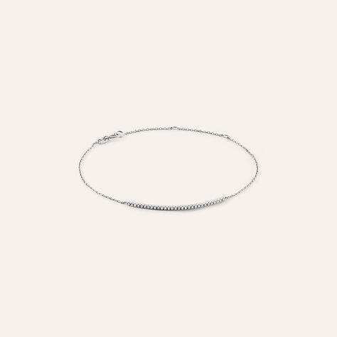 Bracciale Claire Oro Bianco Cubic Zirconia - Bracciali Amicizia Donna | Stroili