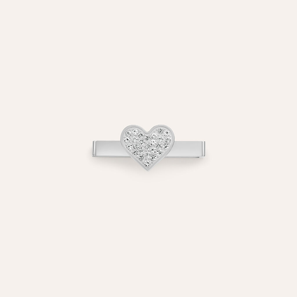 Charm in Acciaio Rosato con Cristalli Bianchi Compatibile con Stroili Smartwatch Square - Stroili Donna | Stroili