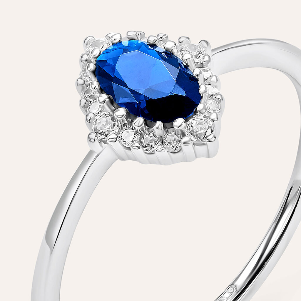 Anello Solitario Silver Elegance Argento Rodiato Cubic Zirconia - Anelli con Pietre Donna | Stroili