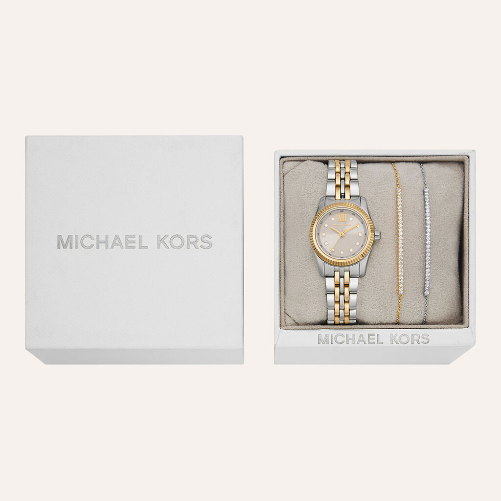 Orologio Al Quarzo Michael Kors Petite Lexington Mk4815set