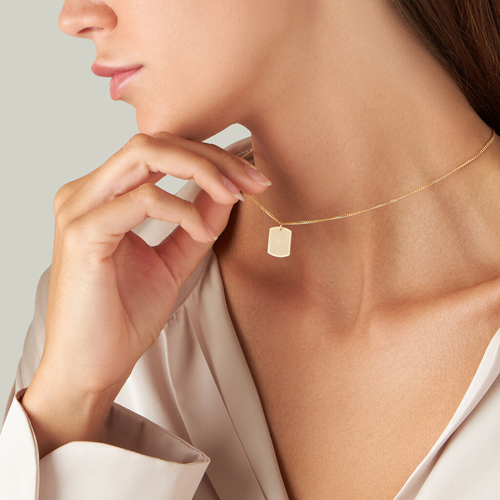 Pendente Poème Oro Giallo - Ciondoli con Incisione Donna | Stroili