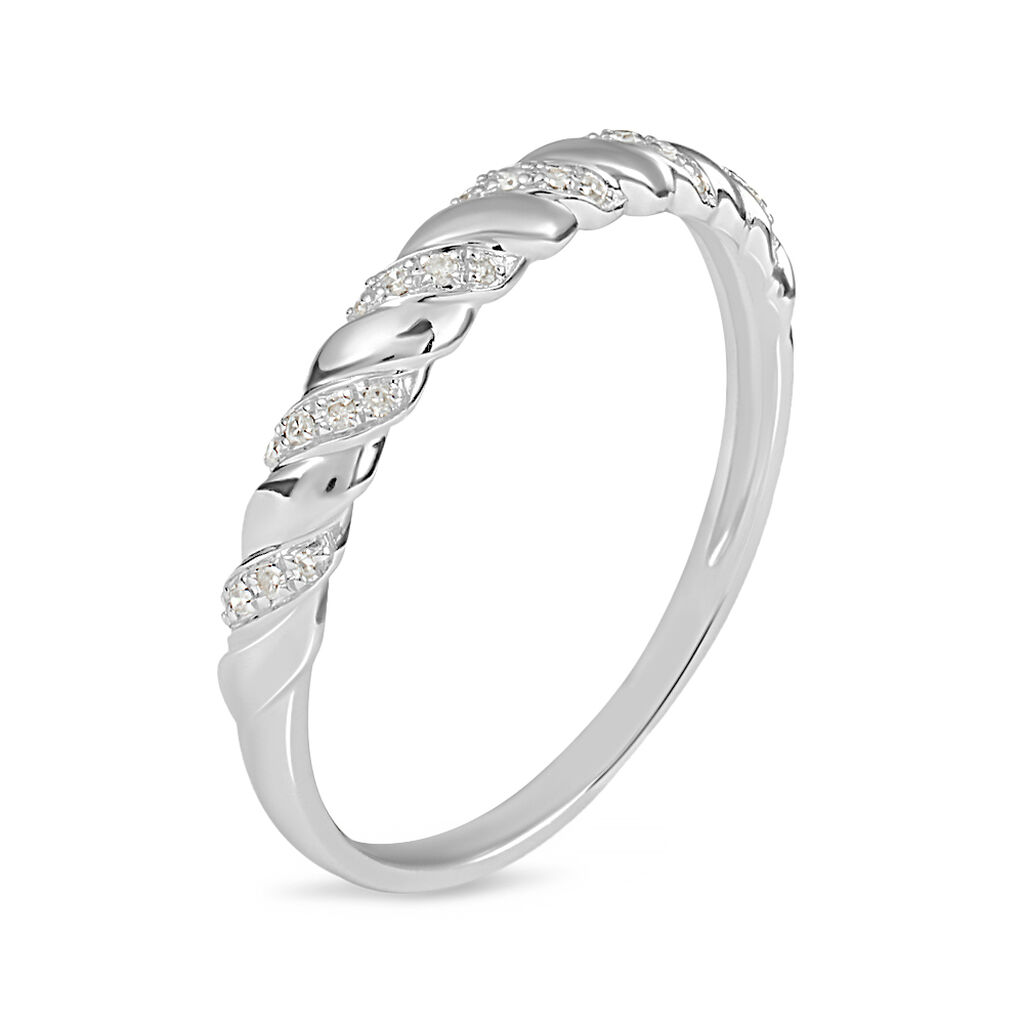 Anello Fantasia Sophia Oro Bianco Diamante - Anelli con Pietre Donna | Stroili